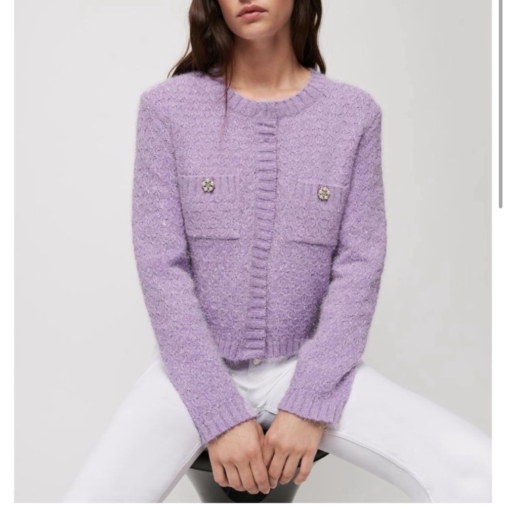 Maje Cardigan purple